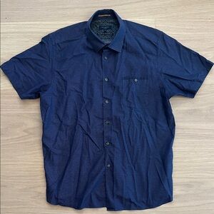 Ted Baker Men's Navy Short-Sleeve Button-Down Shirt